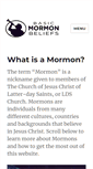Mobile Screenshot of basicmormonbeliefs.com
